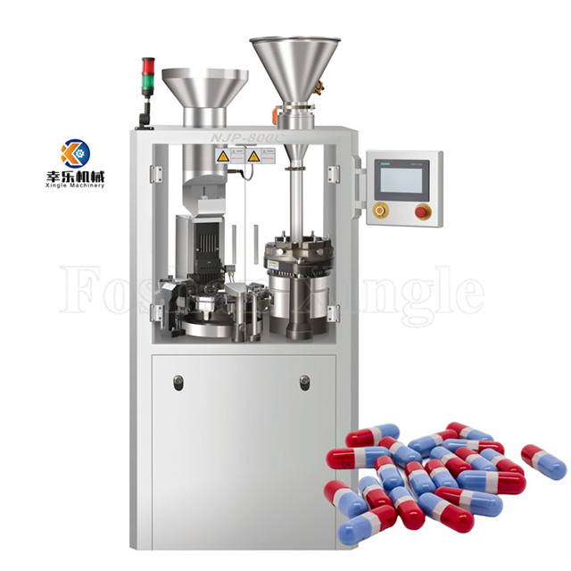 Machine de remplissage automatique de capsules de poudre 1# de haute précision NJP-800