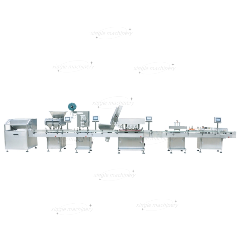 ligne de conditionnement de bouteilles pharmaceutiques