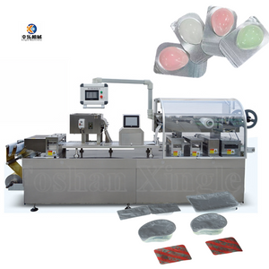 Machine d'emballage sous blister de bonbons en acier inoxydable, type plaque, pour produits alimentaires