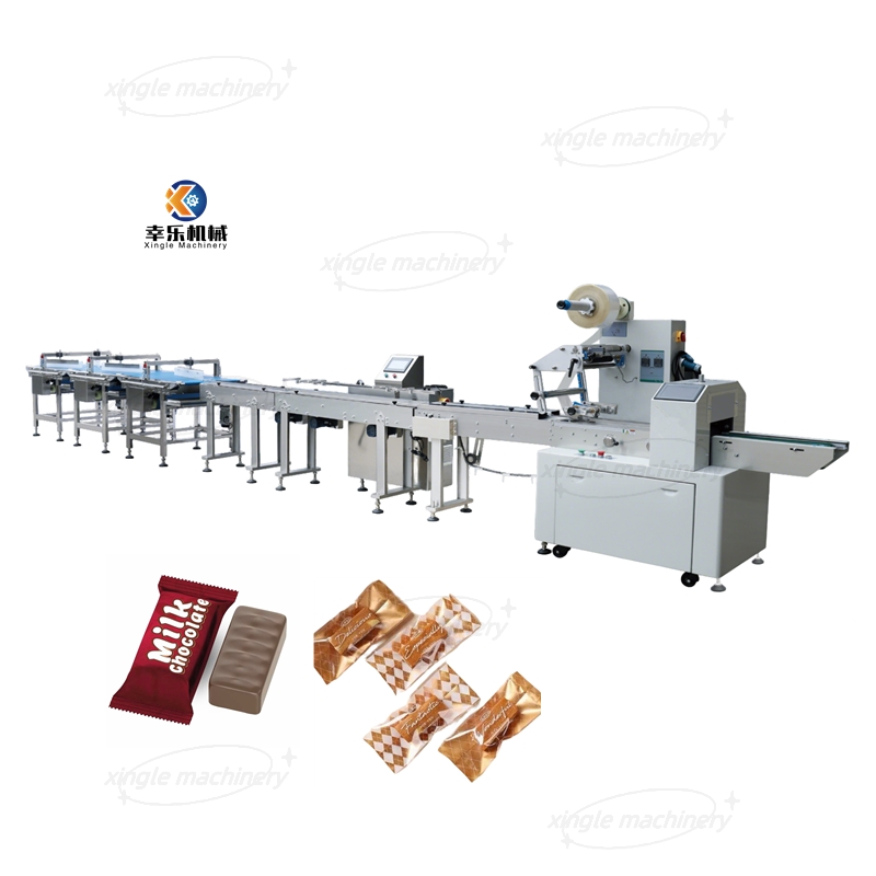 Ligne de tri et d'emballage des aliments entièrement automatique Flow Wrap