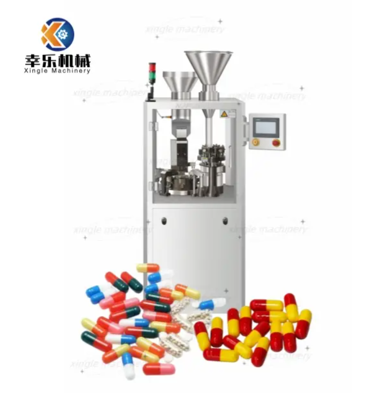 Machine de remplissage automatique de capsules de poudre verticale pour produits pharmaceutiques 