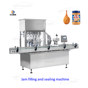 Machine automatique de remplissage et de scellage de bouteilles de confiture de yaourt en pâte