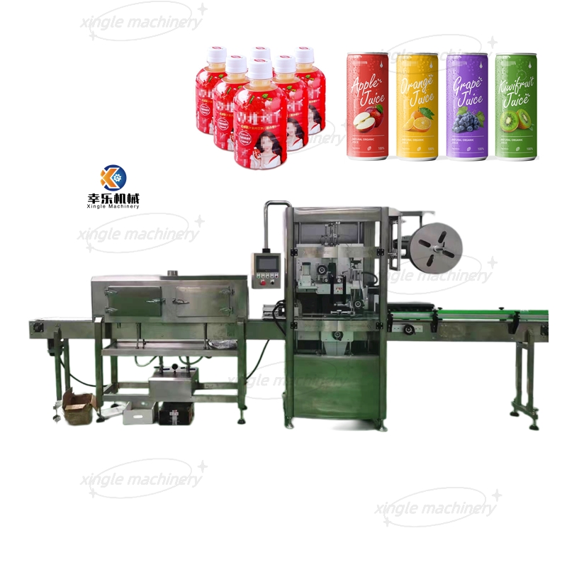 Machine d'étiquetage entièrement automatique de manchon rétractable pour aliments et boissons, pour bouteilles