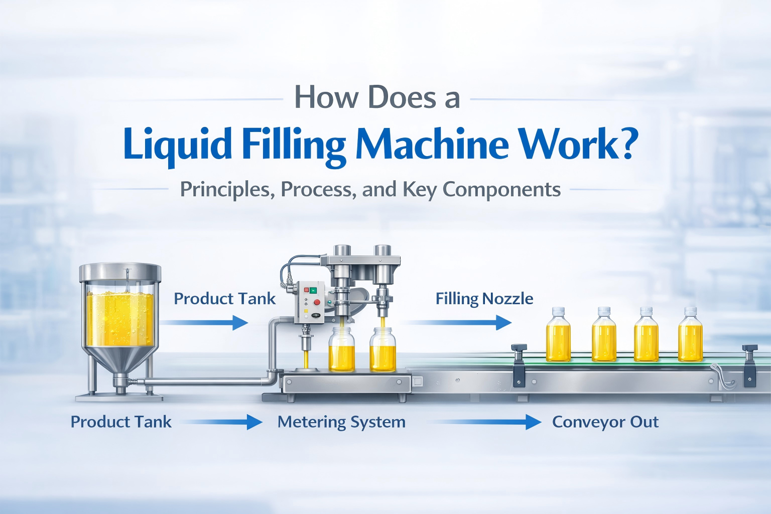 Comment fonctionne une machine de remplissage de liquide ? Principes, processus et composants clés