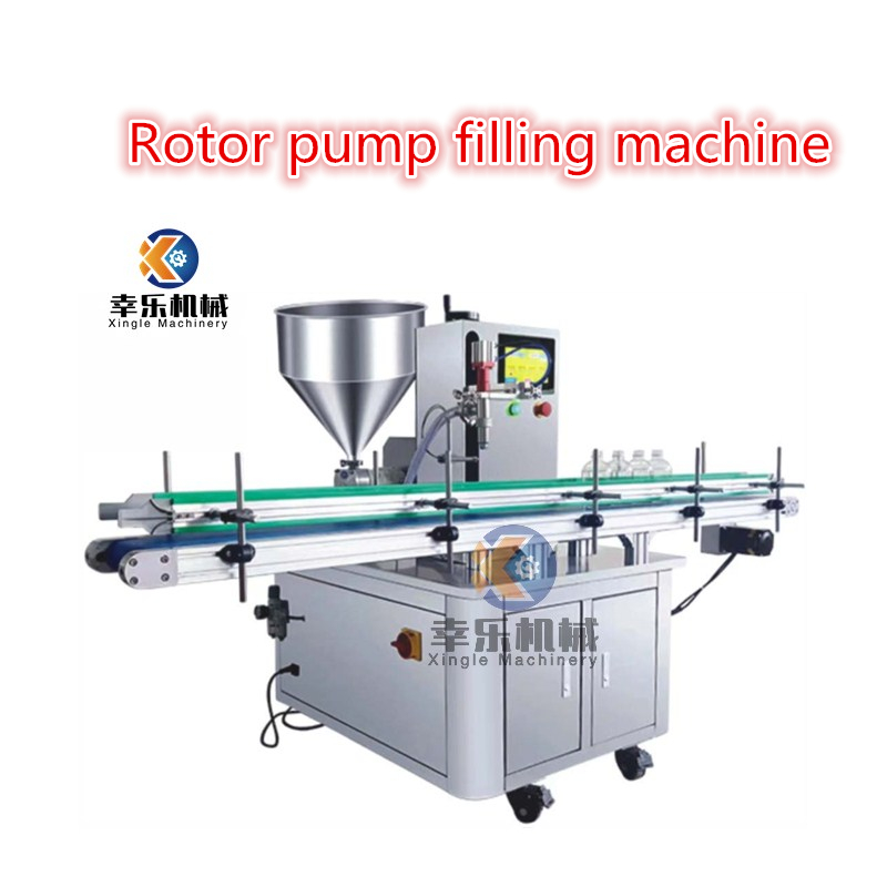 Machine de remplissage entièrement automatique de pompe à rotor de pâte de tomate à tête unique