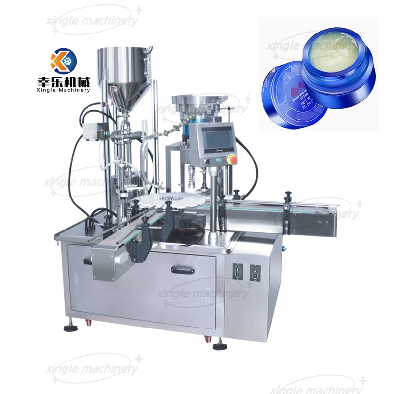 Machine de remplissage et de capsulage de pâte de petites bouteilles entièrement automatique