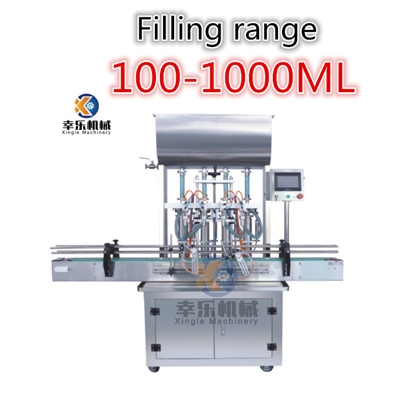 Machine de remplissage de crème cosmétique de pâte à quatre têtes