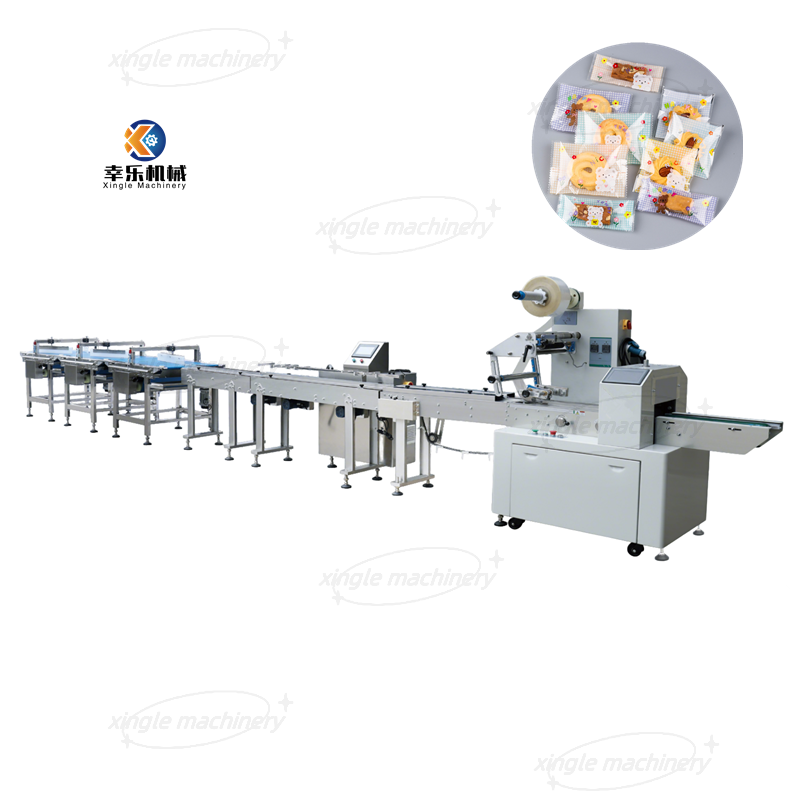 Ligne de tri et d'emballage des aliments entièrement automatique Flow Wrap