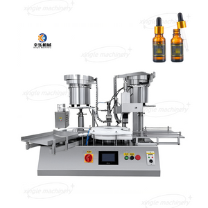 Machine de capsulage de remplissage de bouteilles d'huile essentielle automatique de bureau