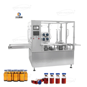 Machine de remplissage et de capsulage de bouteilles de flacons liquides à grande vitesse de type disque