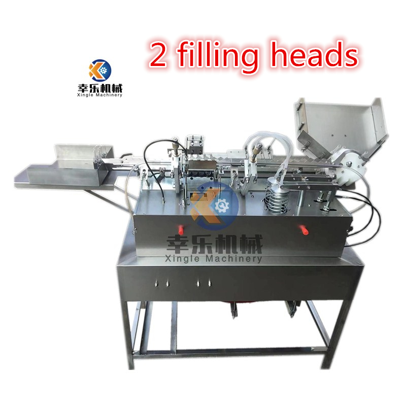 Machine de remplissage et de scellage d'ampoules personnalisée à 2 aiguilles de 5 à 10 ml