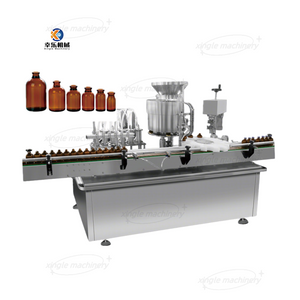 Machine de capsulage de bouchon supérieur de remplissage de flacons liquides linéaires de 10 à 100 ml