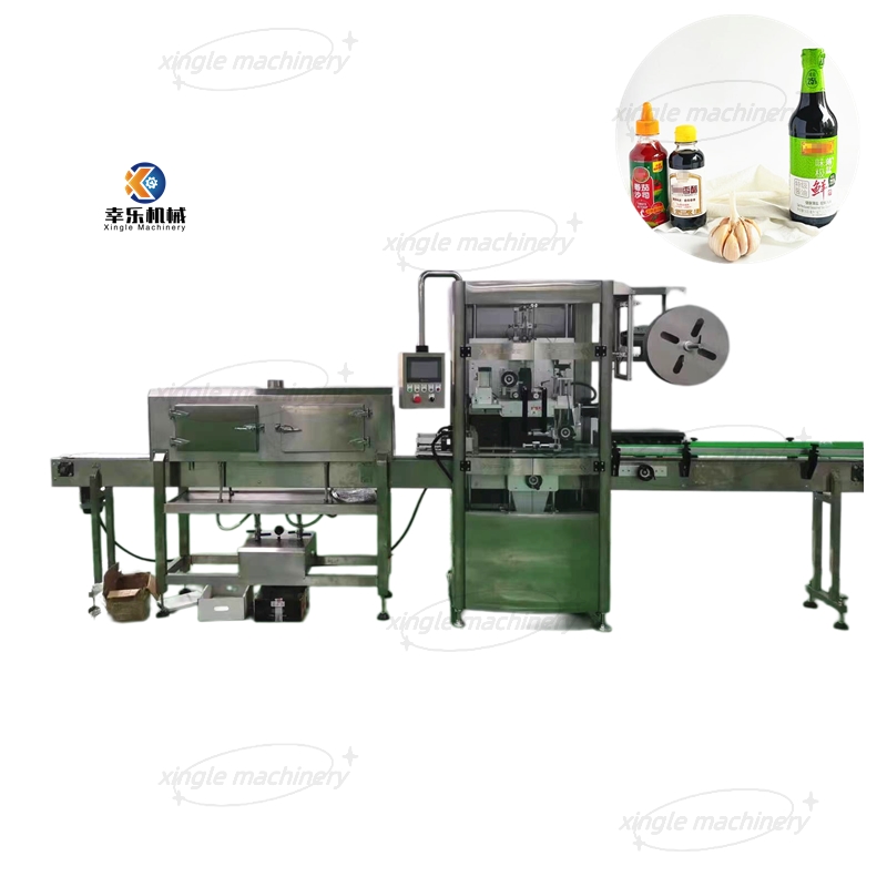 Machine d'étiquetage entièrement automatique de manchon rétractable pour aliments et boissons, pour bouteilles