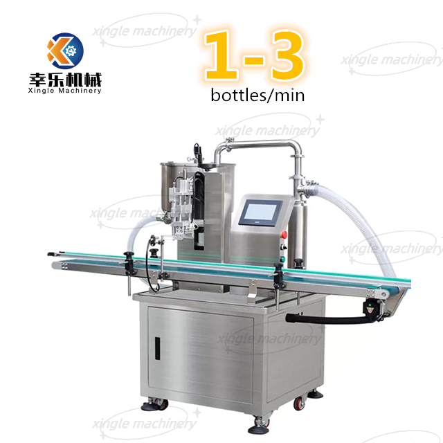Machine de remplissage liquide de pâte de pompe à engrenages à tête unique à grande vitesse