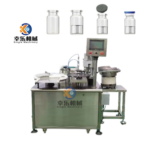 Machine de remplissage et de capsulage de liquide à tête unique pour flacons entièrement automatique