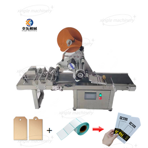 Petite machine d'étiquetage plate automatique de carte en plastique de papier