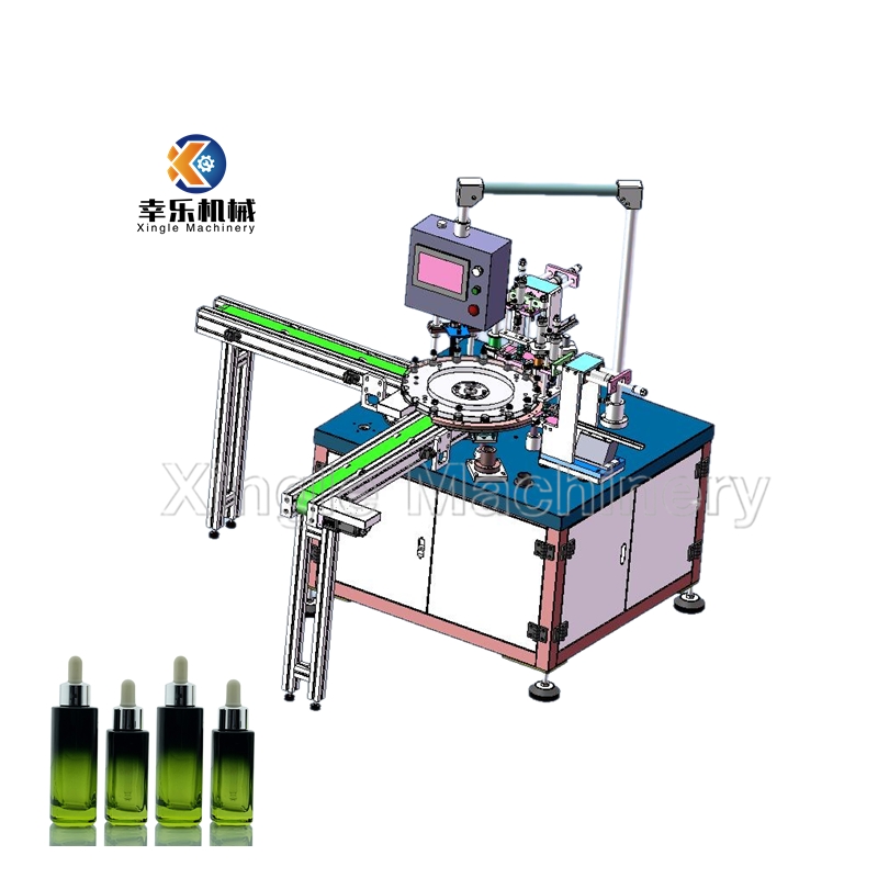 Machine de remplissage et de capsulage de flacons de parfum liquide entièrement automatique