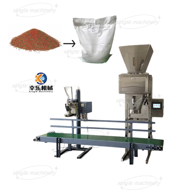 Machine à emballer automatique de sac de granule d'alimentation de pesage