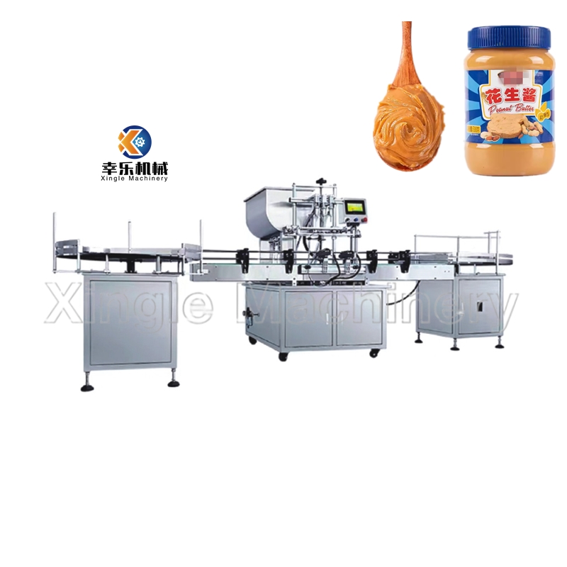 Machine de remplissage automatique de pâte liquide à trois têtes de haute précision