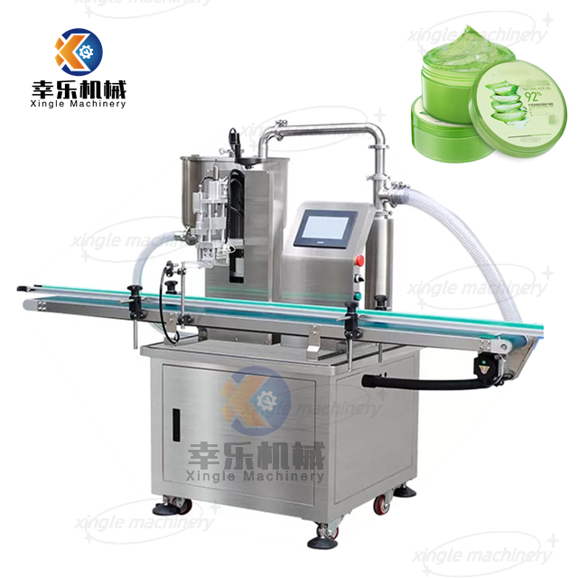 Machine de remplissage liquide de pâte de pompe à engrenages à tête unique à grande vitesse