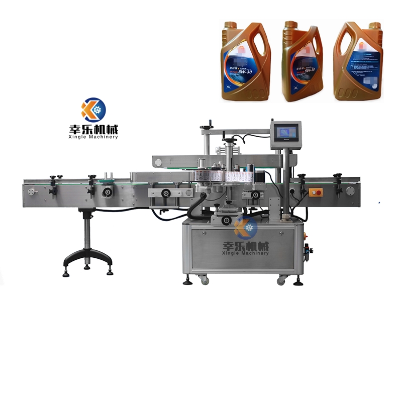 Étiqueteuse automatique d'autocollants double face pour bouteilles