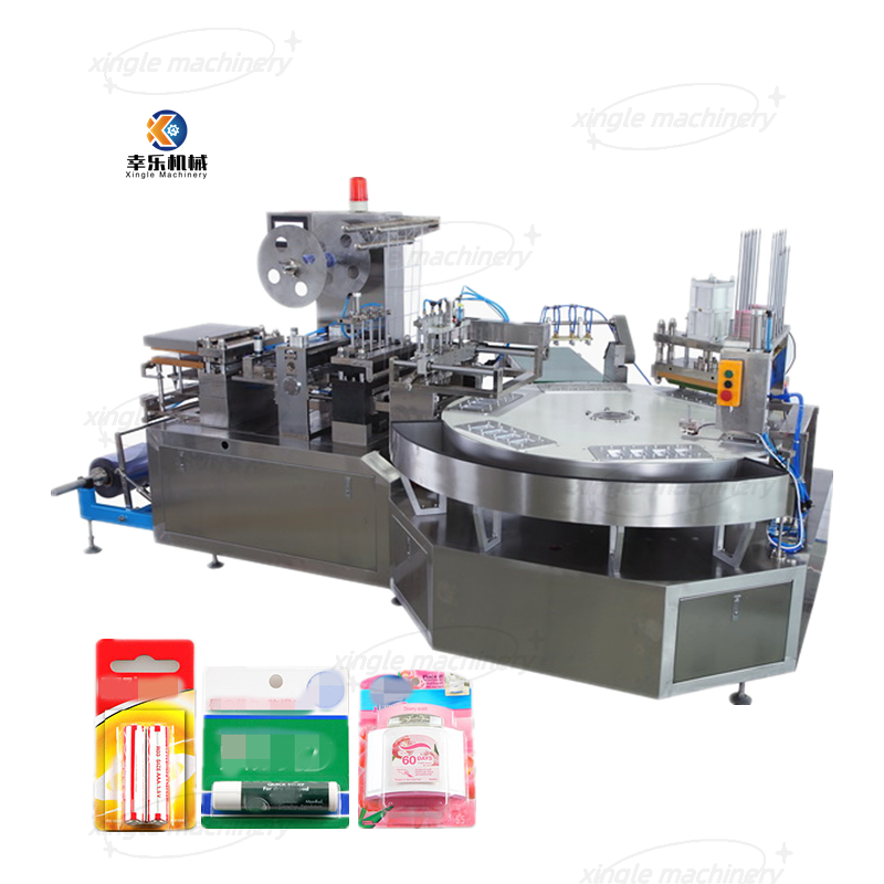 Machine à emballer automatique rotatoire de boursouflure de carte de papier en plastique de carton