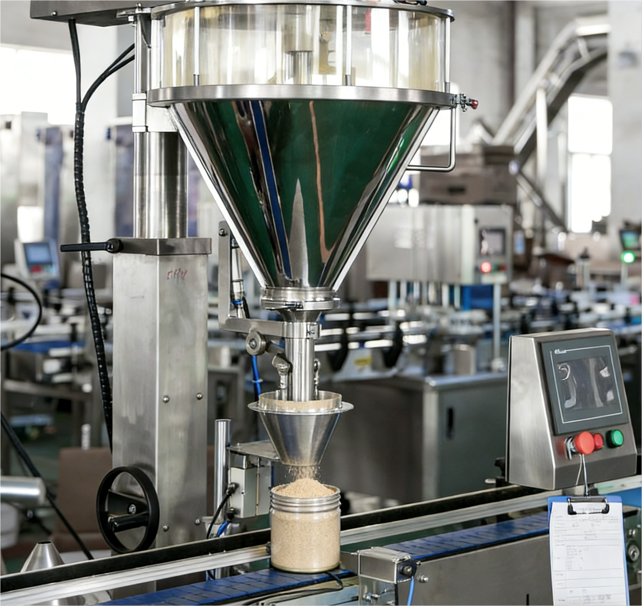 Conception de machine de remplissage à tarière
