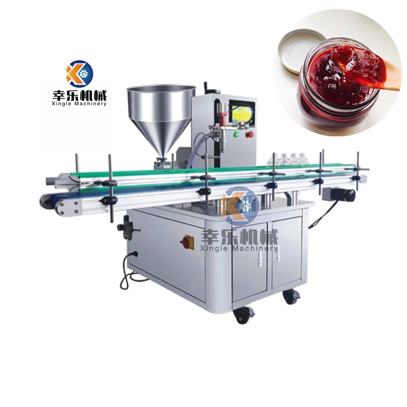 Machine de remplissage entièrement automatique de pompe à rotor de pâte de tomate à tête unique