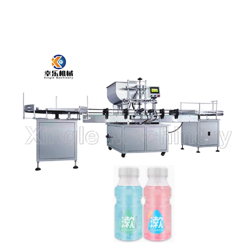 Machine de remplissage automatique de pâte liquide à trois têtes de haute précision