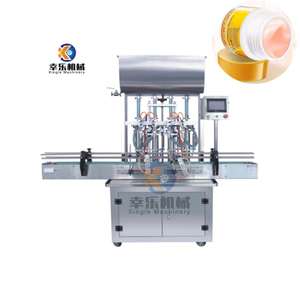 Machine de remplissage de crème cosmétique de pâte à quatre têtes