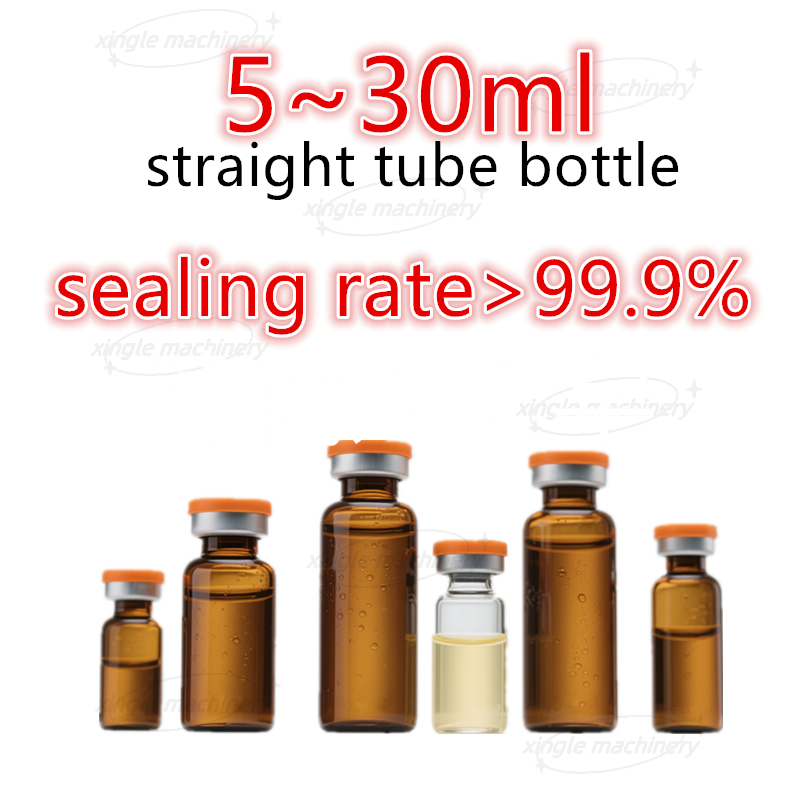 Machine de remplissage et de capsulage de flacons de sirop liquide oral automatique rotatif