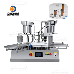 Petite machine de remplissage et de capsulage de flacons en verre liquide de dessus de Table