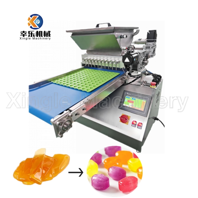 Petite machine de fabrication de bonbons au chocolat de remplissage de bureau