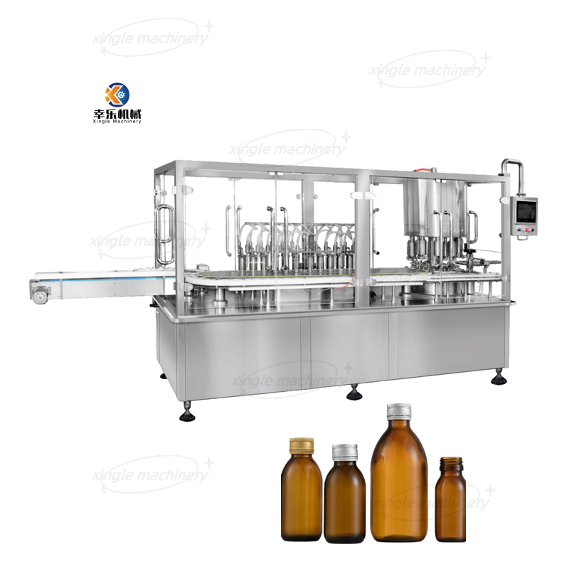 Flacon liquide automatique de bouteille dépistant la machine de remplissage et de cachetage