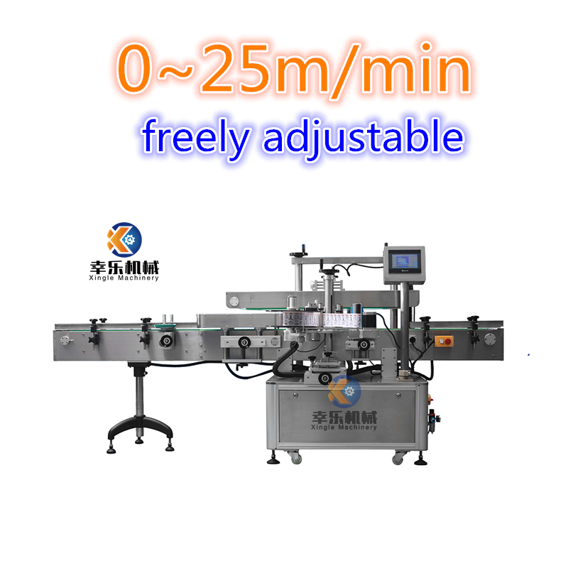 Étiqueteuse automatique d'autocollants double face pour bouteilles