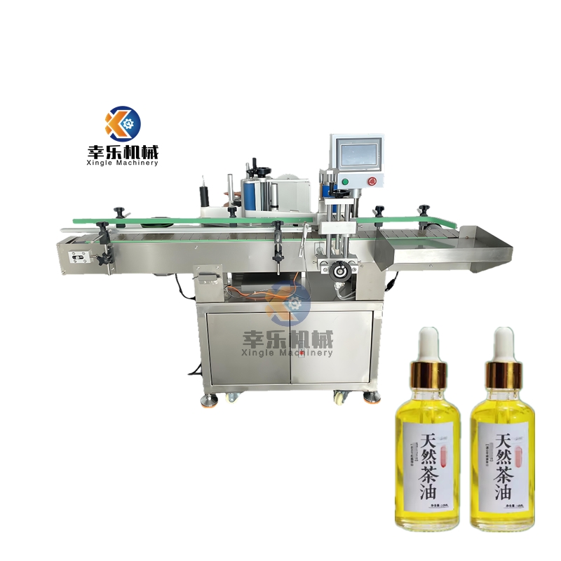 Machine d'étiquetage de bouteilles rondes à positionnement entièrement automatique