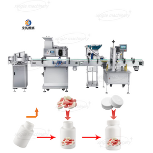 Tablette automatique de sucrerie comptant la chaîne de production d'embouteillage et de capsulage
