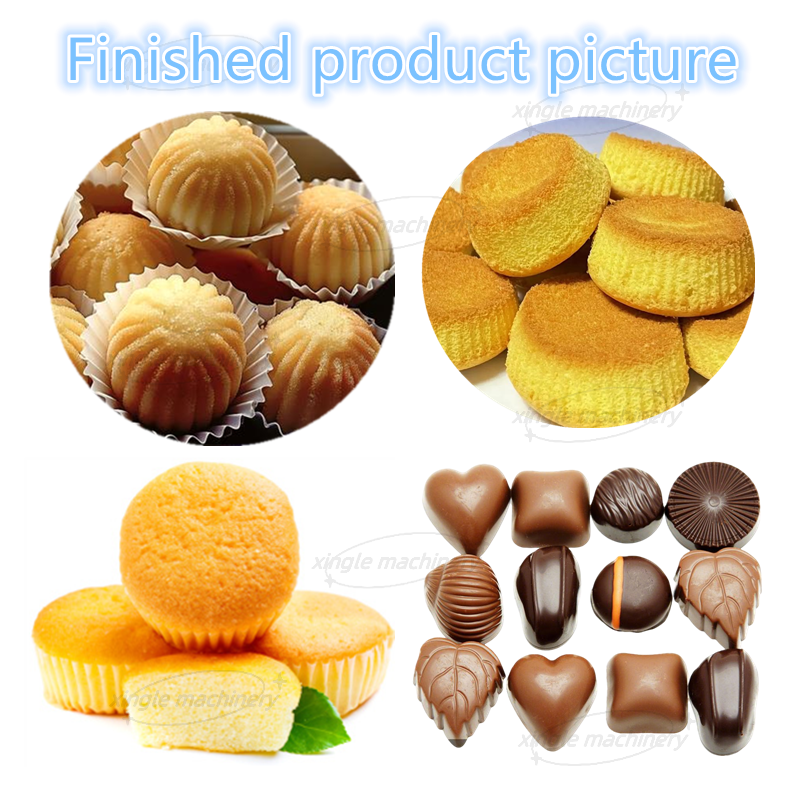 Petit gâteau de chocolat automatique de table faisant la machine de remplissage