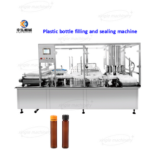 Machine de remplissage et de scellage de bouteilles en plastique, flacon liquide automatique