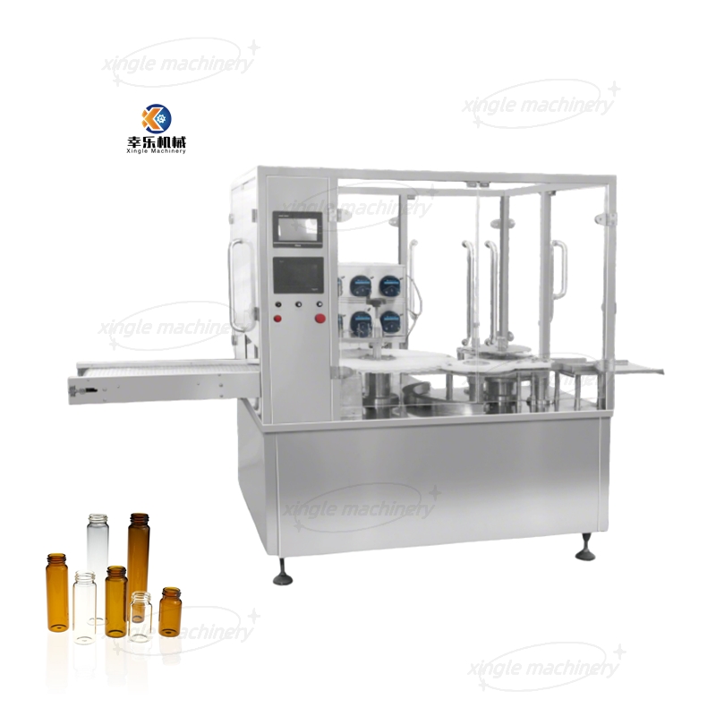 Machine de remplissage et de capsulage de bouteilles de flacons liquides à grande vitesse de type disque