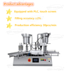 Machine de remplissage et de capsulage de liquide de flacon de bureau automatique