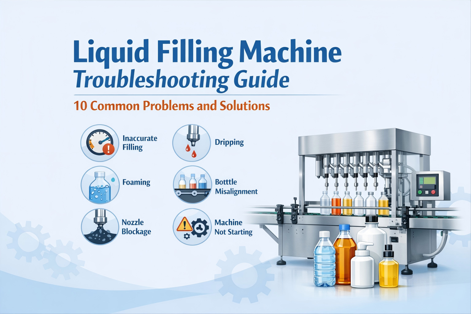 Guide de dépannage des machines de remplissage de liquides : 10 problèmes courants et solutions