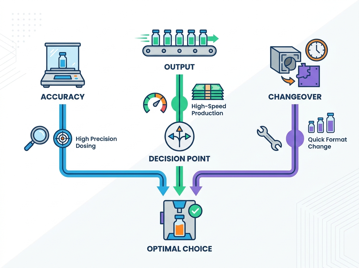 Machine de remplissage de flacons pharmaceutiques