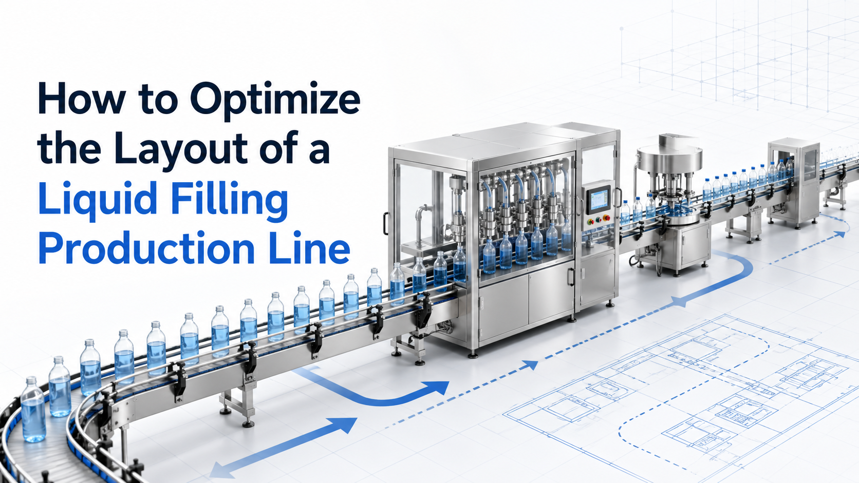Comment optimiser la disposition d'une ligne de production de remplissage de liquide
