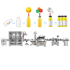 Personnalisez la ligne de machines de capsulage et d'étiquetage de remplissage de liquide automatique